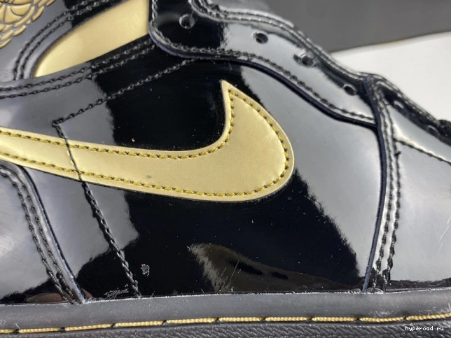 GOLD AIR 1 BLACK HIGH (2020) JORDAN 555088-032 METALLIC RETRO 1020